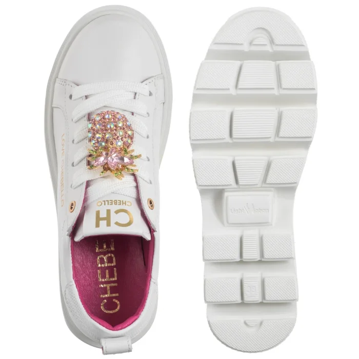 Sneakersy CheBello Białe 4651-059-000-PSK-S388 – zdjęcie 5