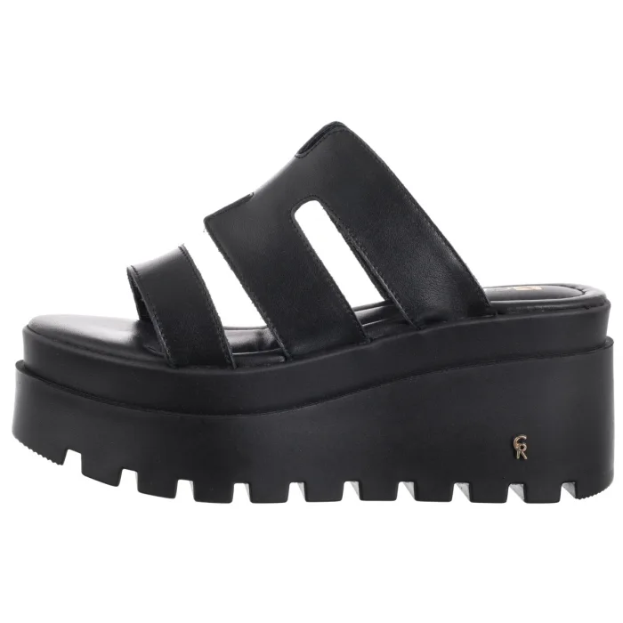 Klapki Carinii Czarne B10111-E50-000-000-G06 – zdjęcie 2