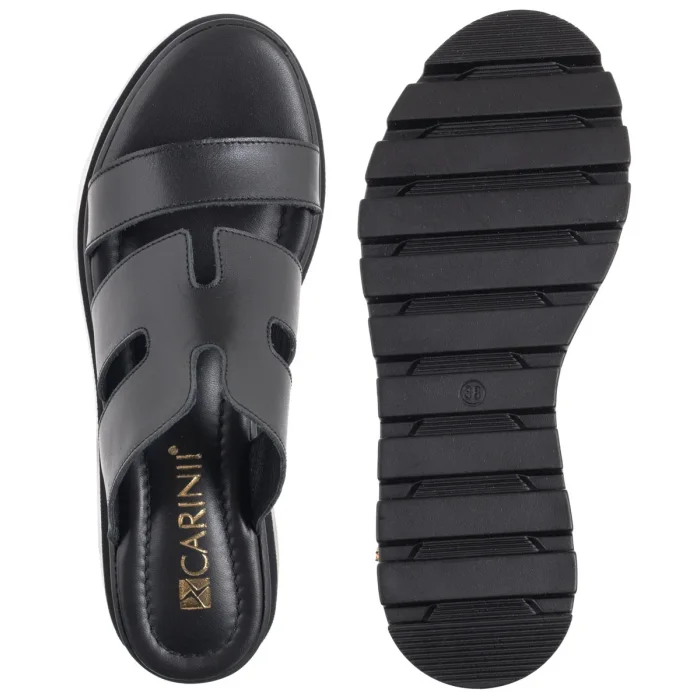 Klapki Carinii Czarne B10111-E50-000-000-G06 – zdjęcie 5