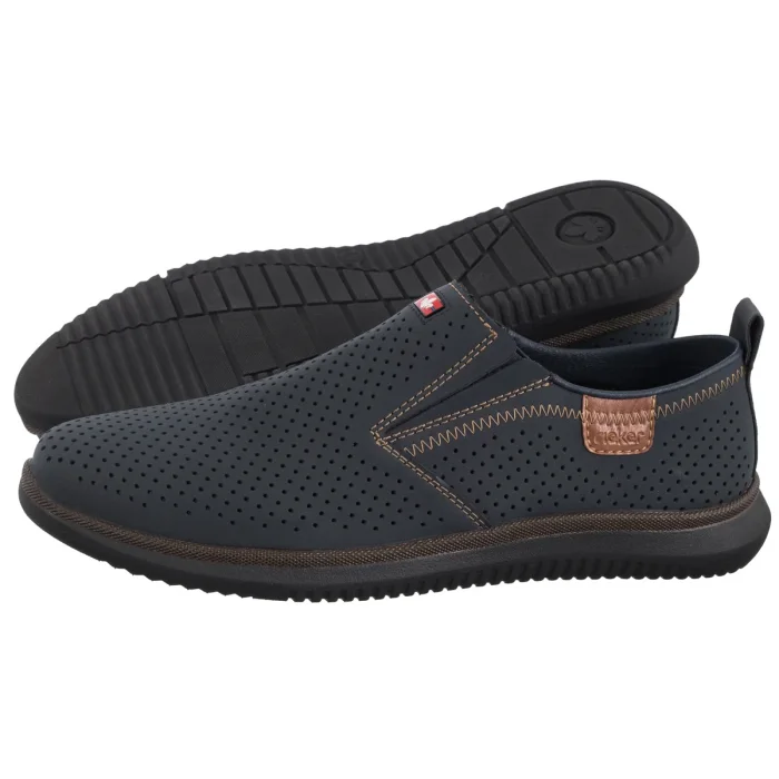 Mokasyny Rieker Granatowe 10452-14 Blue – zdjęcie 1