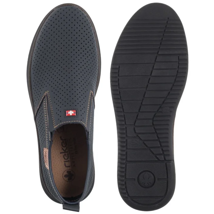 Mokasyny Rieker Granatowe 10452-14 Blue – zdjęcie 5