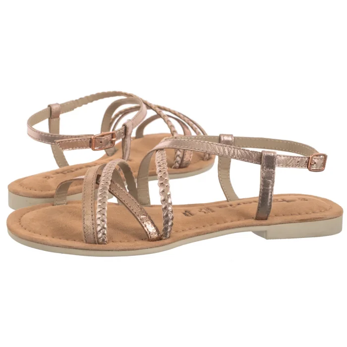 Sandały Tamaris Różowe 1-28139-44 952 Rose Metallic – zdjęcie 1