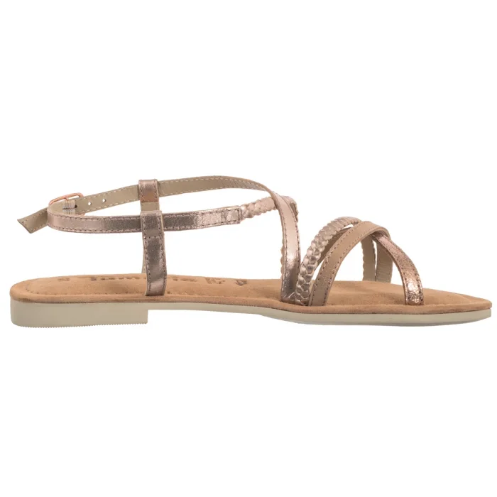 Sandały Tamaris Różowe 1-28139-44 952 Rose Metallic – zdjęcie 3