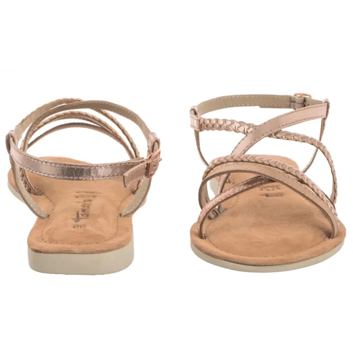 Sandały Tamaris Różowe 1-28139-44 952 Rose Metallic – zdjęcie 4