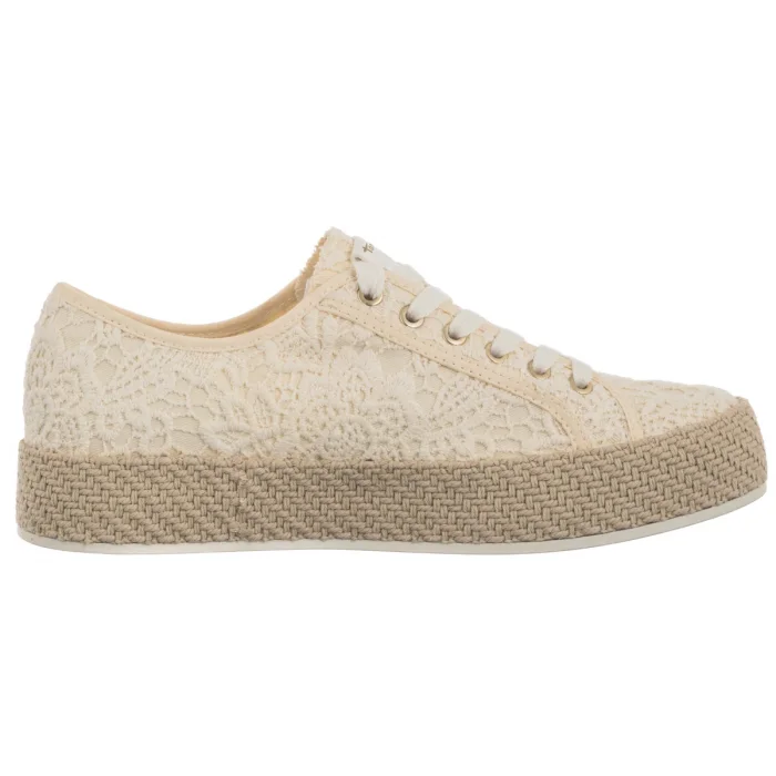 Espadryle Tamaris Beżowe 1-23625-44 474 Ivory Macramee – zdjęcie 3