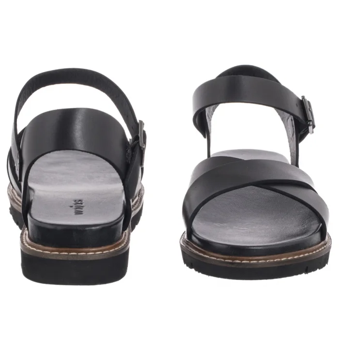 Sandały Wojas Czarne 76196-51 – zdjęcie 4