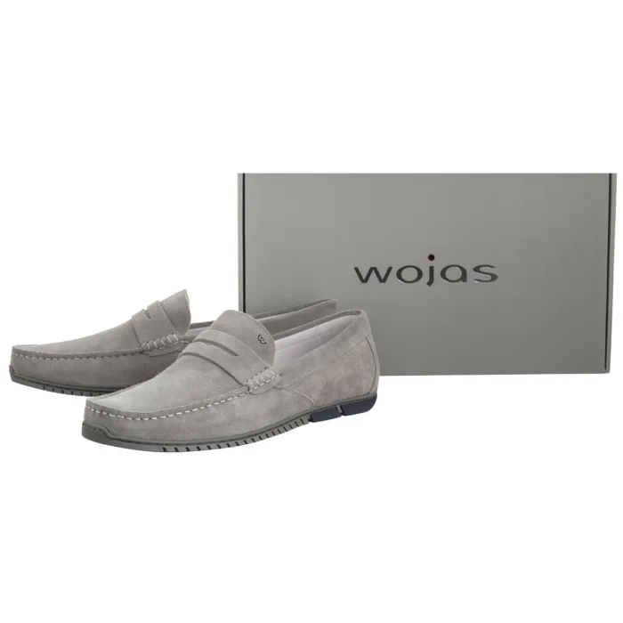 Mokasyny Wojas Popielate 10191-60 – zdjęcie 6