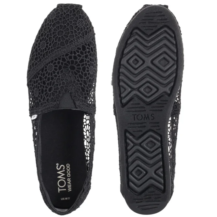 Espadryle Toms Alpargata Black Moroccan Crochet 10016254 – zdjęcie 5