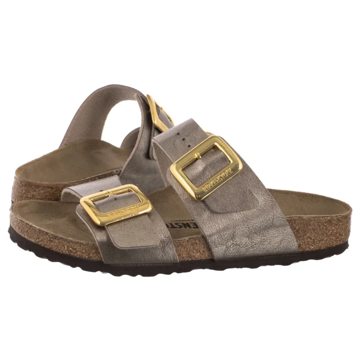 Klapki Birkenstock Sydney Cushion Buckle Graceful Taupe 1029372 – zdjęcie 1