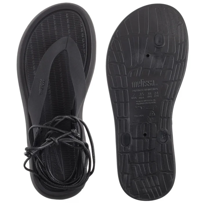 Sandały Melissa Sun Resort AD 35960/BC833 Black – zdjęcie 5