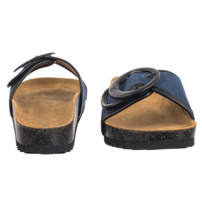 Klapki Caprice Granatowe 9-27400-44 891 Jeans/Black  – zdjęcie 4