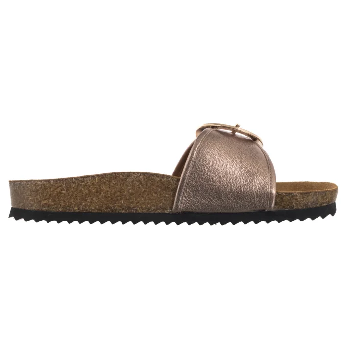 Klapki Caprice Złote 9-27401-44 341 Taupe Metallic – zdjęcie 3
