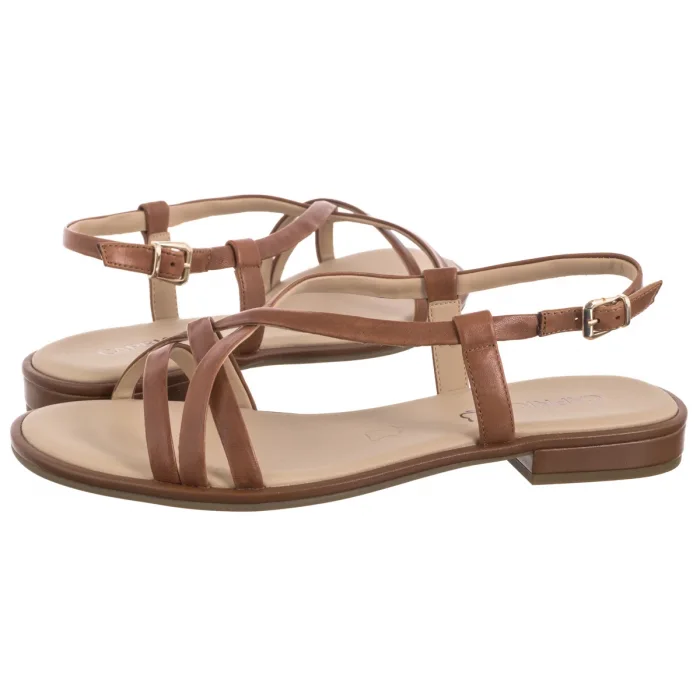 Sandały Caprice Brązowe 9-28100-44 303 Cognac Nappa – zdjęcie 1
