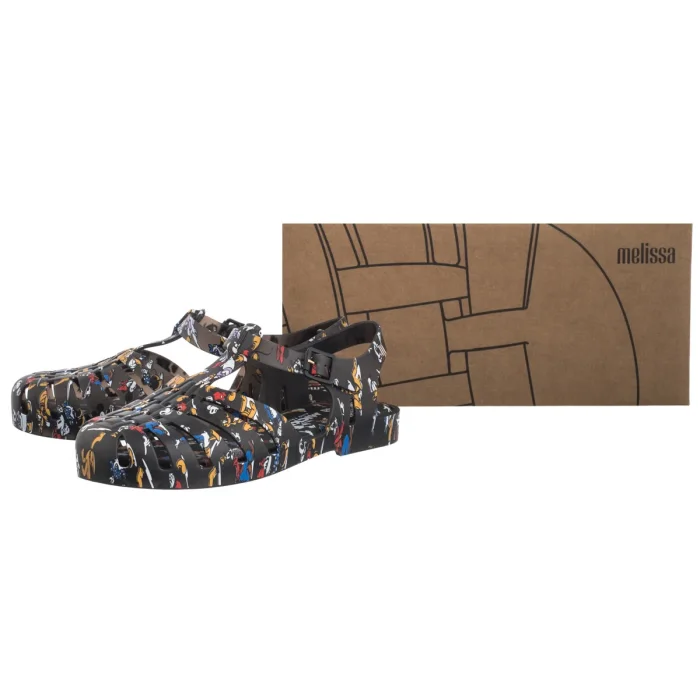 Sandały Melissa Possession Print+Mic 33443/54089 Black/Multicolor – zdjęcie 6