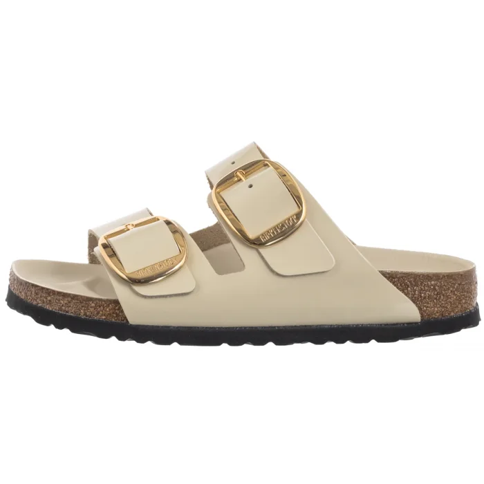 Klapki Birkenstock Arizona Big Buckle High-Shine Ecru 1026128 – zdjęcie 2