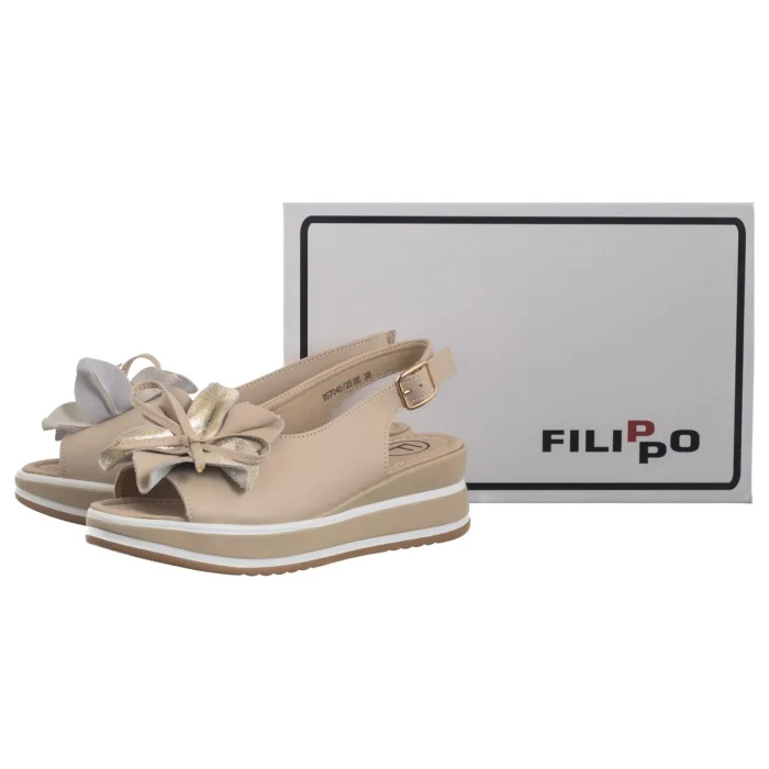 Sandały Filippo Beżowe DS7045/26 BE – zdjęcie 6