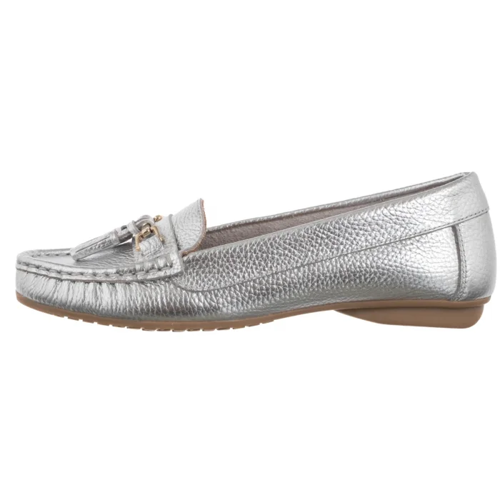 Mokasyny Filipe Srebrne 12788 AN 8274 Prata – zdjęcie 2