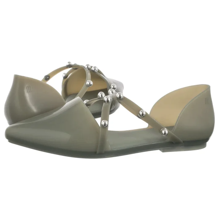 Sandały Melissa Pointy Stripe AD 33321/50857 Green/Silver  – zdjęcie 1