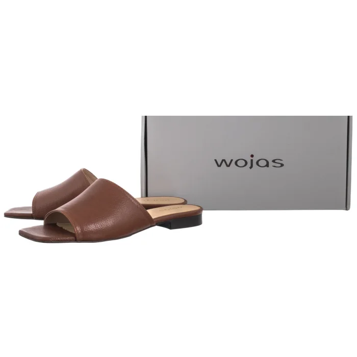 Klapki Wojas Brązowe 74150-53 – zdjęcie 6