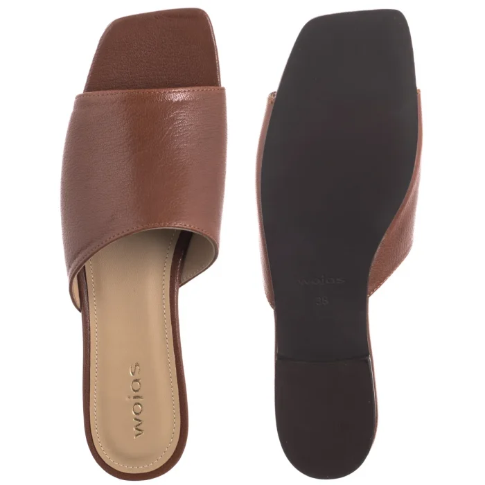 Klapki Wojas Brązowe 74150-53 – zdjęcie 5