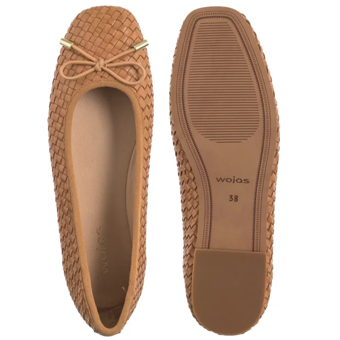 Baleriny Wojas Brązowe 44045-53 – zdjęcie 5