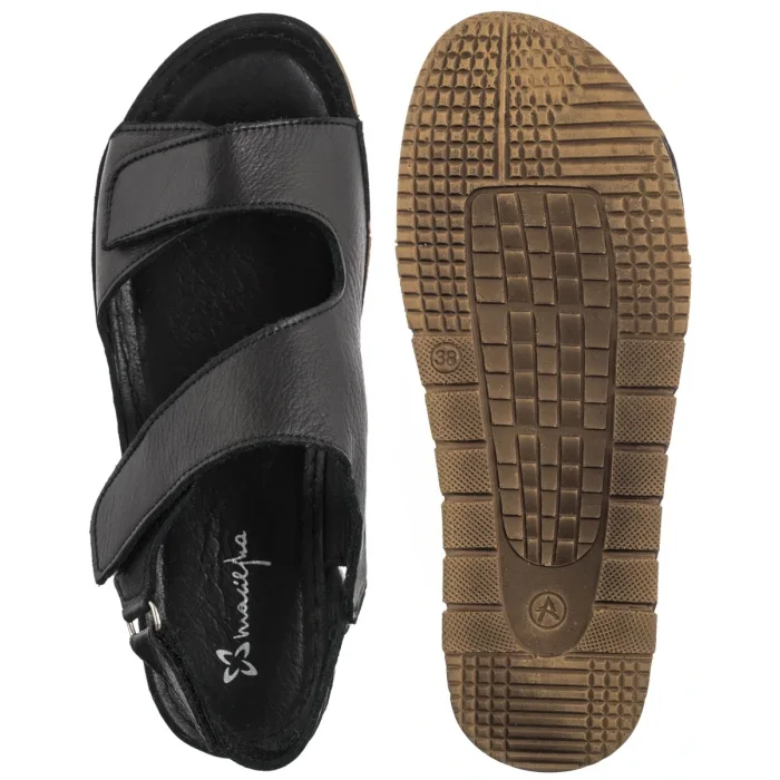 Sandały Maciejka Czarne L4495-01/00-1 – zdjęcie 5