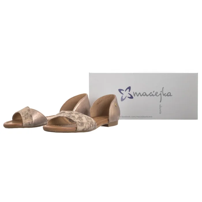 Sandały Maciejka Złote 06947-25/00-1 – zdjęcie 6