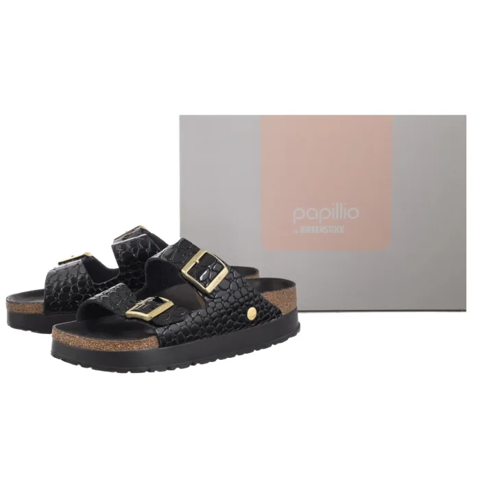 Klapki Papillio Arizona Pap Flex Platform Black 1029045 – zdjęcie 6