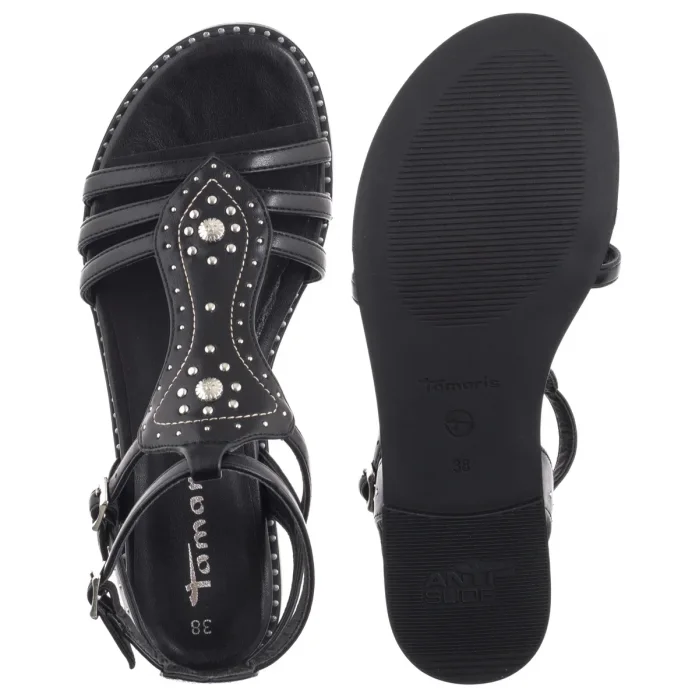 Gladiatorki Tamaris Czarne 1-28147-44 001 Black – zdjęcie 5