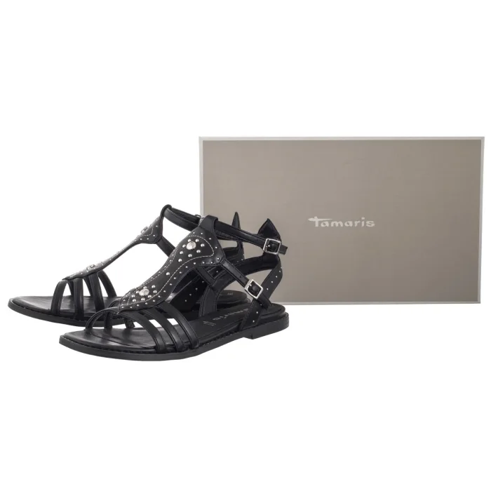 Gladiatorki Tamaris Czarne 1-28147-44 001 Black – zdjęcie 6