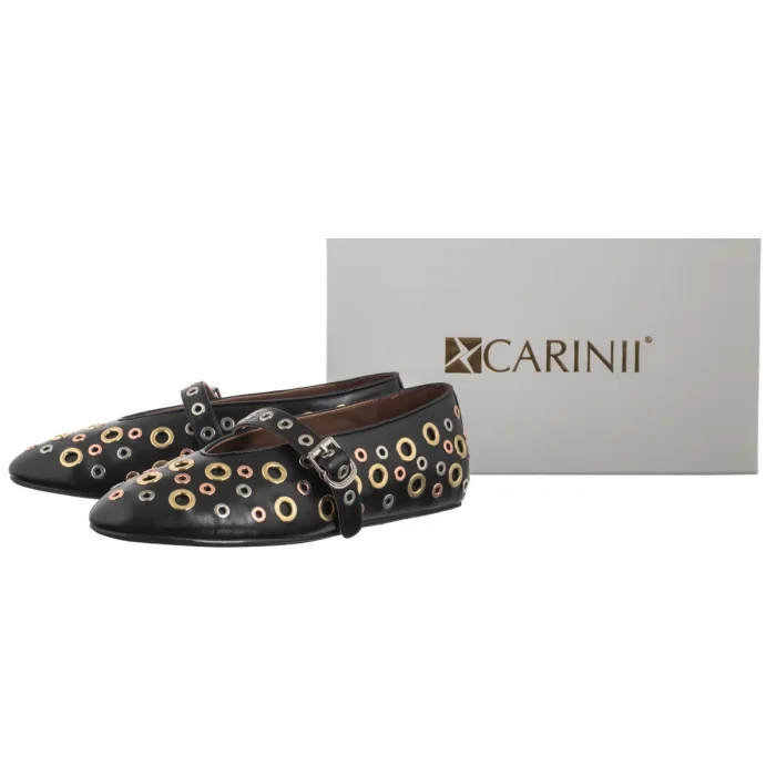 Baleriny Carinii Czarne B10046-353-000-000-000 – zdjęcie 6