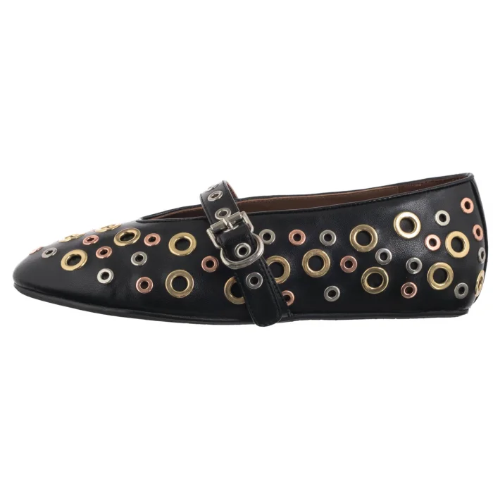 Baleriny Carinii Czarne B10046-353-000-000-000 – zdjęcie 2