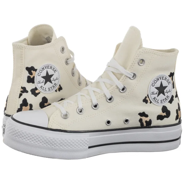 Trampki Converse CTAS Lift Hi Egret/Coastal Dune/Black A14936C – zdjęcie 1