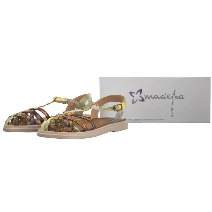 Sandały Maciejka Żółte 06803-07/00-5 – zdjęcie 6