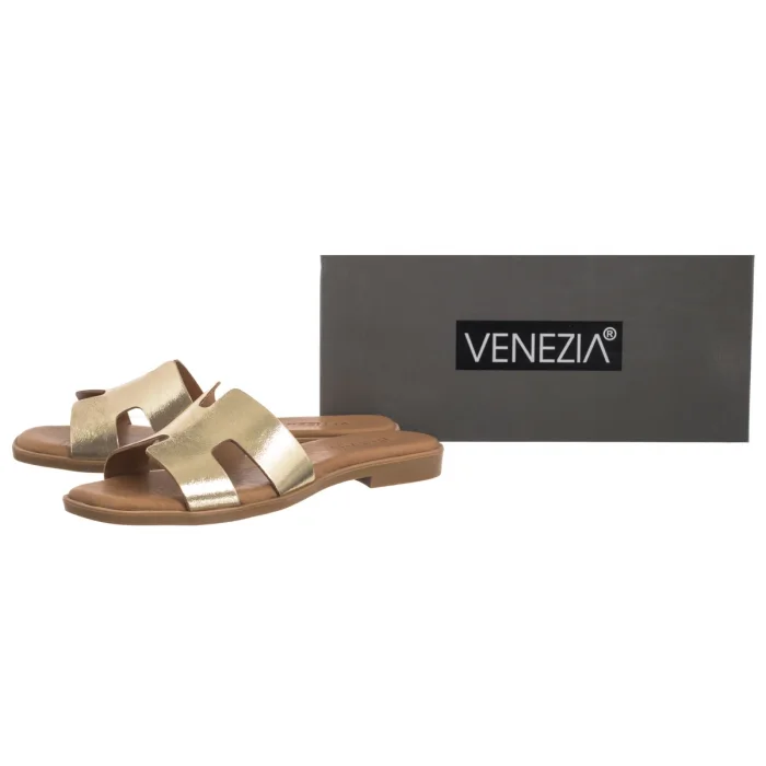 Klapki Venezia Złote B053LEGOOBK110 – zdjęcie 6