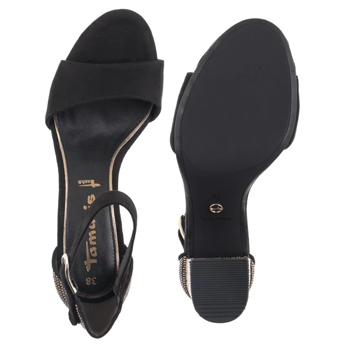 Sandały Tamaris Czarne 1-28356-42 0C8 Black Comb – zdjęcie 5