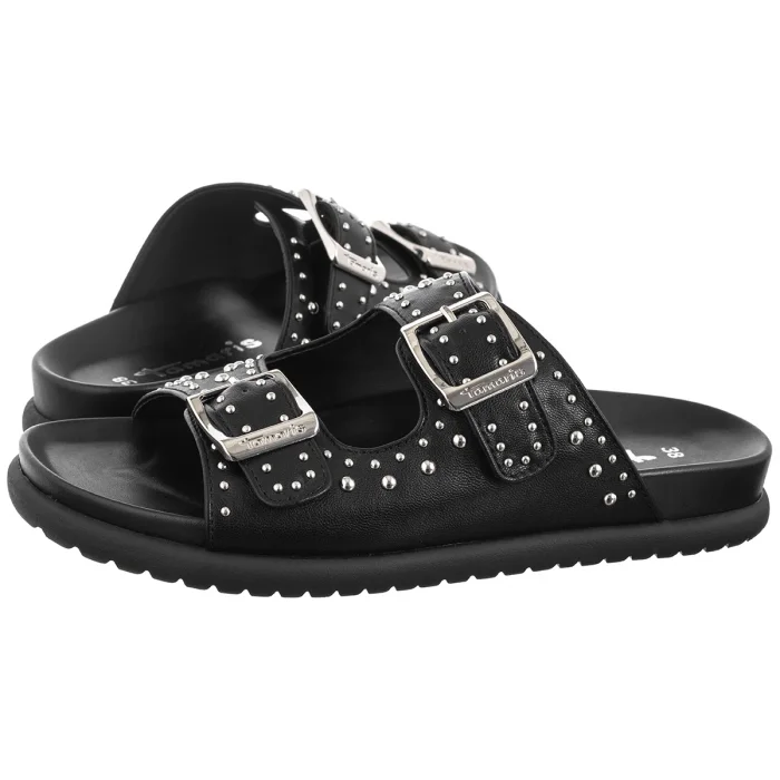 Klapki Tamaris Czarne 1-27421-44 001 Black   – zdjęcie 1