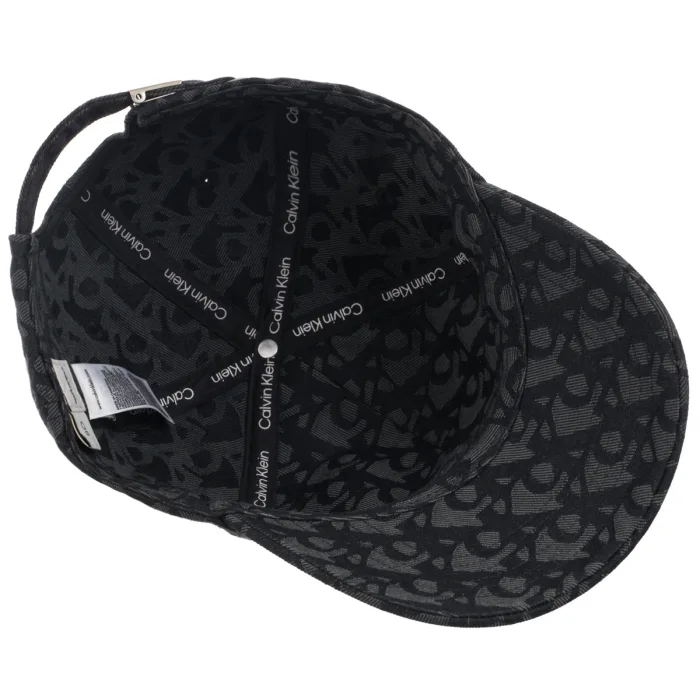Czapka z daszkiem Calvin Klein Logo Jacquard Baseball Cap LV04G5066G UB1 – zdjęcie 4