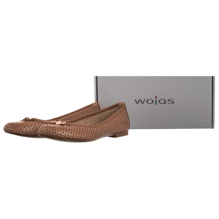 Baleriny Wojas Brązowe 44006-53 – zdjęcie 6