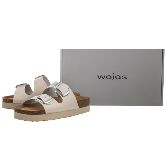 Klapki Wojas Beżowe 74147-54 – zdjęcie 6