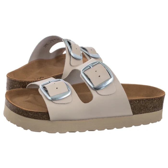 Klapki Wojas Beżowe 74147-54 – zdjęcie 1