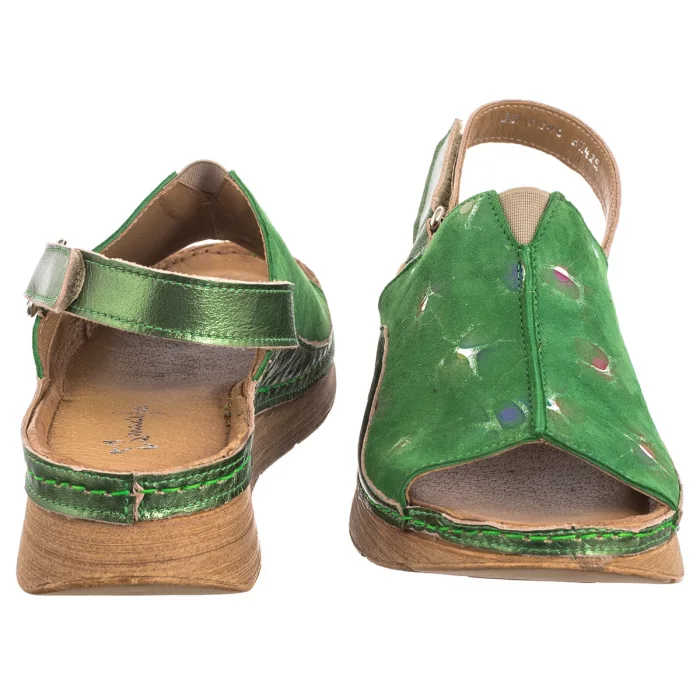 Sandały Maciejka Zielone L6846-09/00-1 – zdjęcie 4