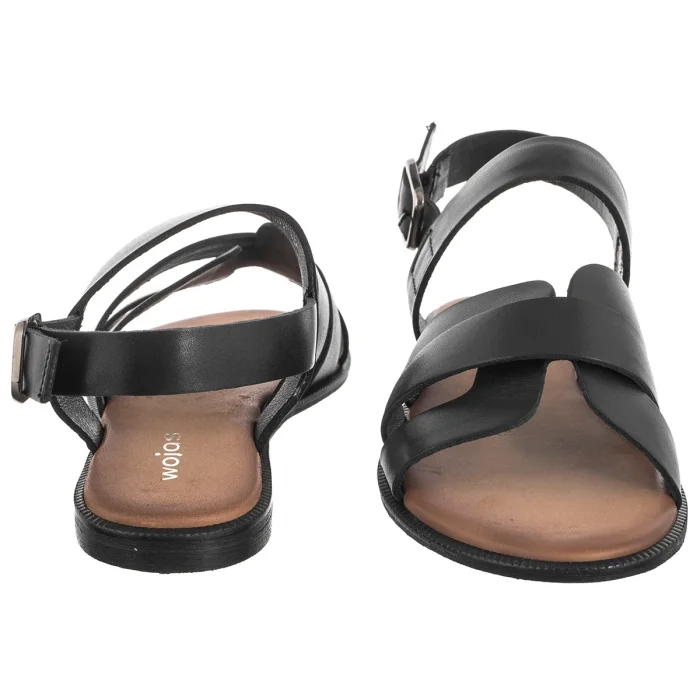 Sandały Wojas Czarne 76210-51 – zdjęcie 4
