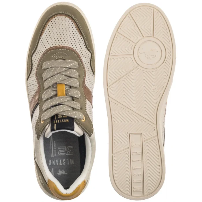 Sneakersy Mustang Beżowe/Khaki 4204-306-780 – zdjęcie 5