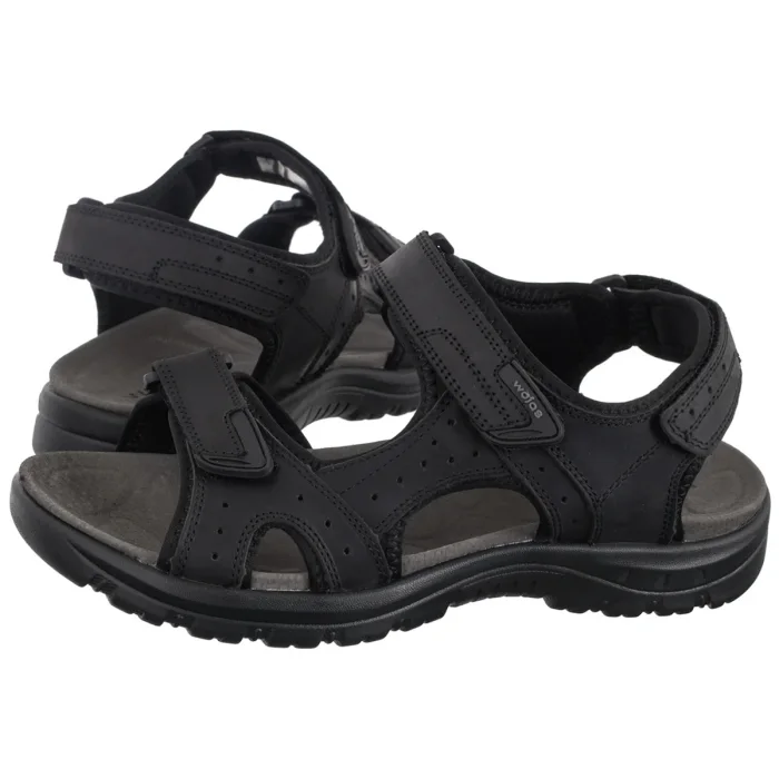 Sandały Wojas Czarne 29014-91 – zdjęcie 1