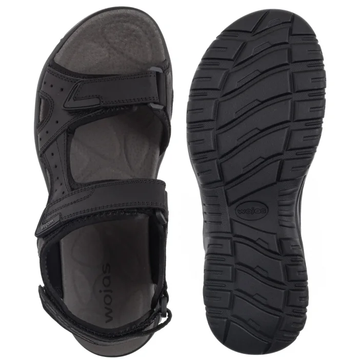 Sandały Wojas Czarne 29014-91 – zdjęcie 5