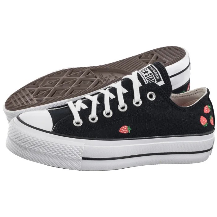 Trampki Converse CTAS Lift Ox Black/Soft Red/White A14935C – zdjęcie 1