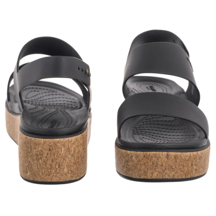 Sandały Crocs Brooklyn Cork Low Wedge Black 211144-060 – zdjęcie 4