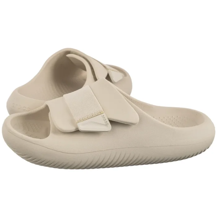 Klapki Crocs Mellow Luxe Recovery Slide Stucco 209413-160 – zdjęcie 1