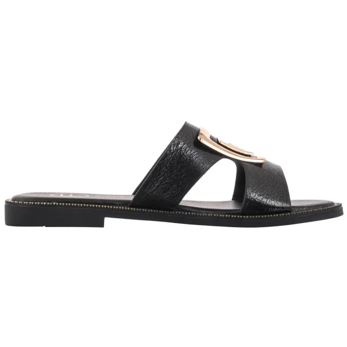 Klapki Filippo Czarne DK3703/25 BK – zdjęcie 3